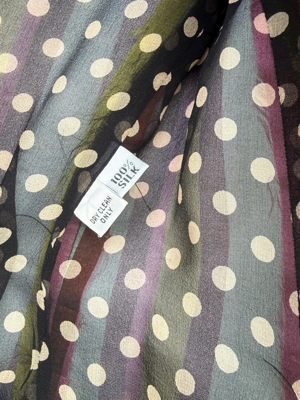 RARE Y2K Dr. Boudoir Raw Silk Striped Ruffle Blazer Jacket Small - Picture 3 of 16